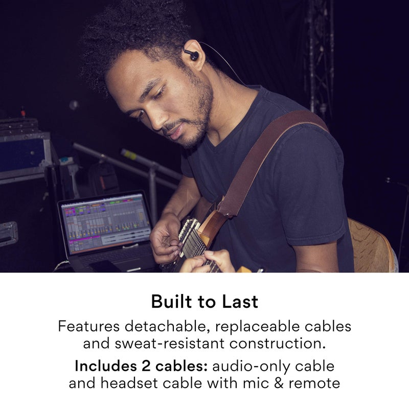MEE audio Professional MX3 PRO Triple-Driver Hybrid Musician's in Ear Monitor Headphones with Enhanced Midrange and Warm Tonality, Noise Isolating Earphones with Detachable Cables, Black - Image 4